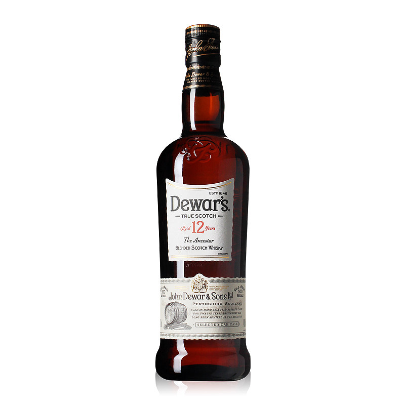 格兰威特(the glenlivet)洋酒进口dewars帝王12年苏格兰调配威士忌
