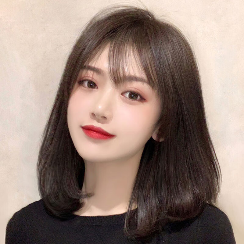 �����ٷ�Ů��Ȼȫͷ���г����Ƿ���Ȼ���������ٷ��� ��ͷ ������ɫ�� �̷� 45cm