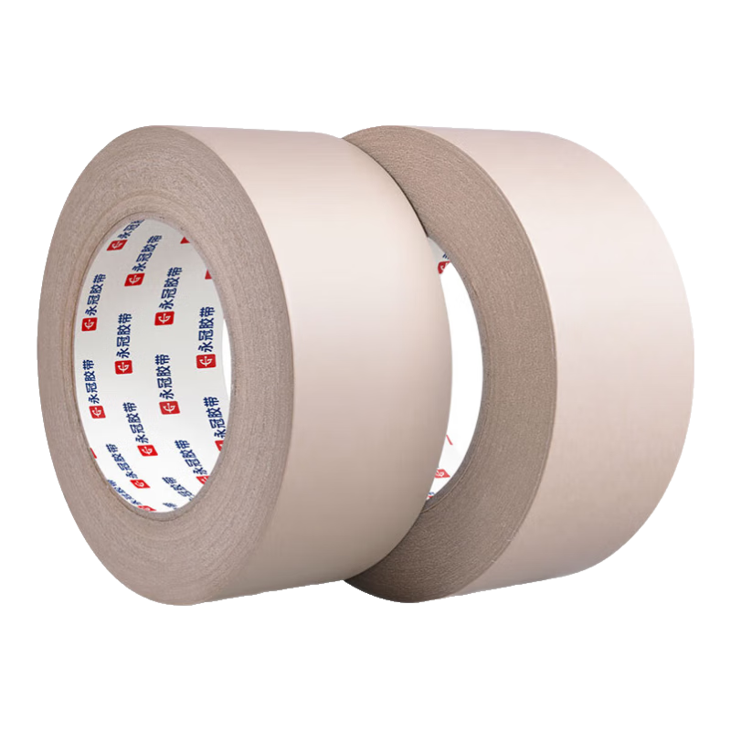 永冠多規格防水牛皮紙膠帶批發(fā)耐高溫牛皮紙膠帶封箱封口帶30米一卷加粘型防水牛皮紙書(shū)皮裱畫(huà)相框紙膠帶包 3.6cm*30米 36卷整一箱