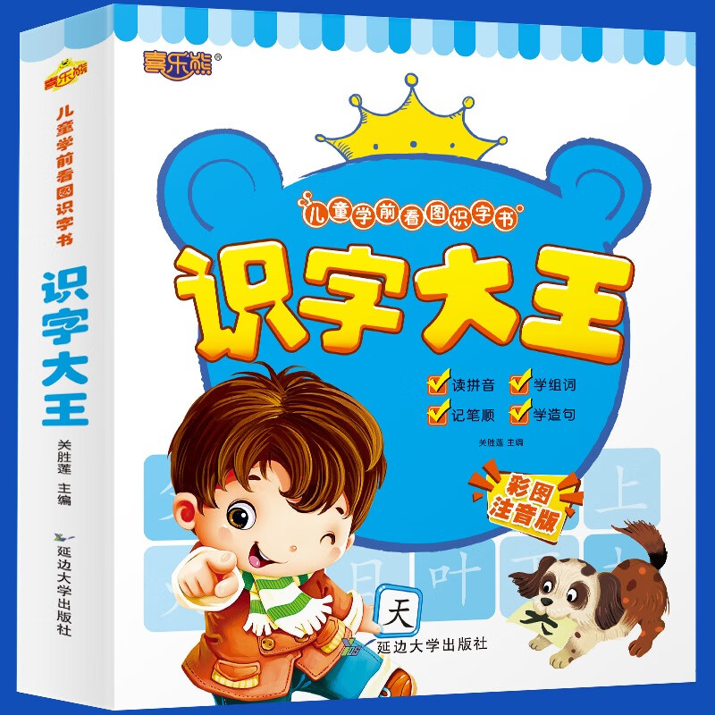 识字大王识字书象形识字卡幼小衔接一年级幼儿认字神卡片器幼儿园儿童