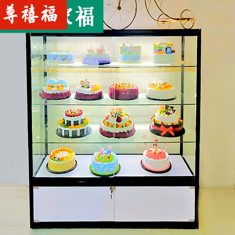 生日蛋糕模型展示柜蛋糕店货架样品模具展柜玻璃商用蛋糕展示柜 100**