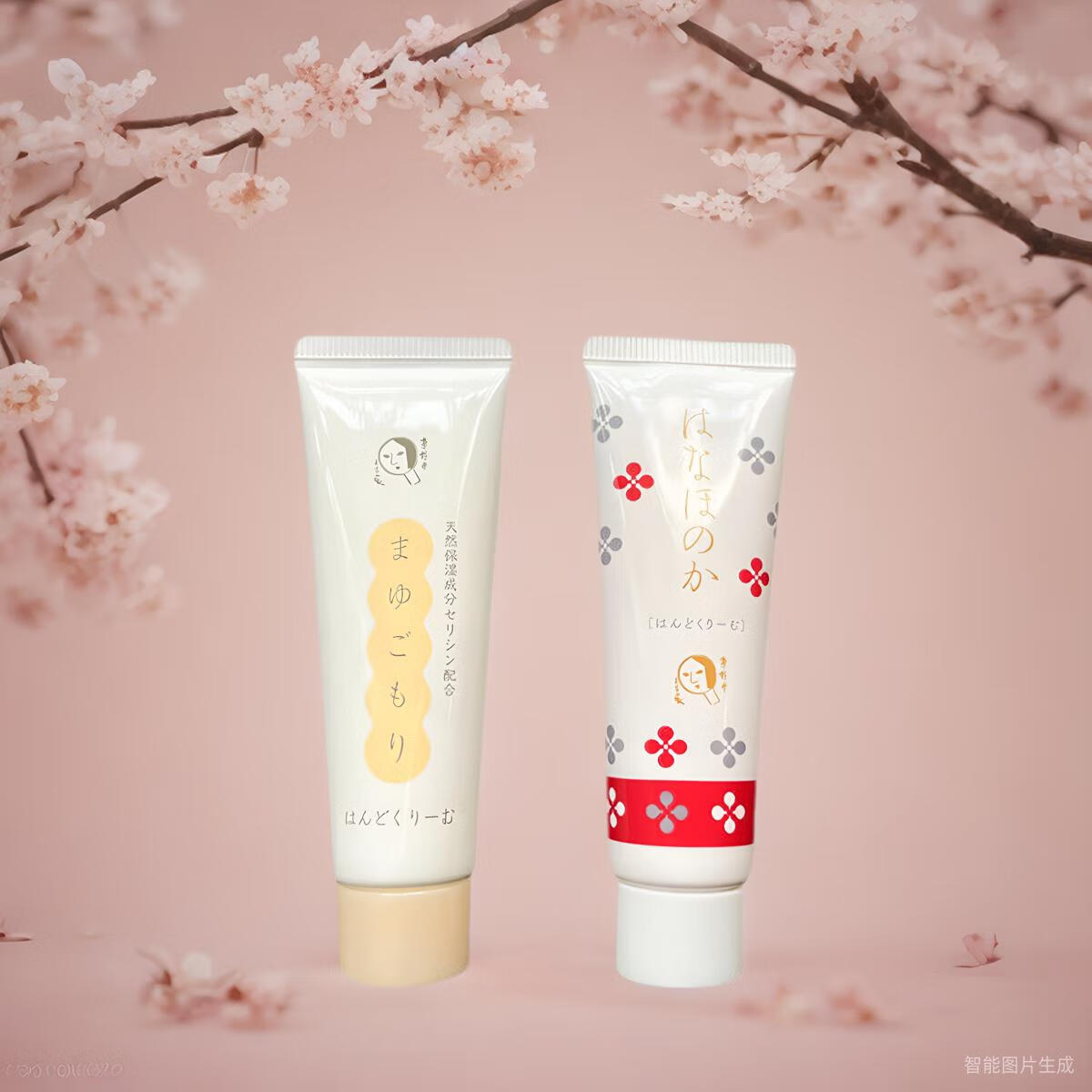 现货日本原装优佳雅蚕丝天然保湿防裂补水滋润手霜 护手霜 礼盒套装20枚吸油纸+30克护手霜