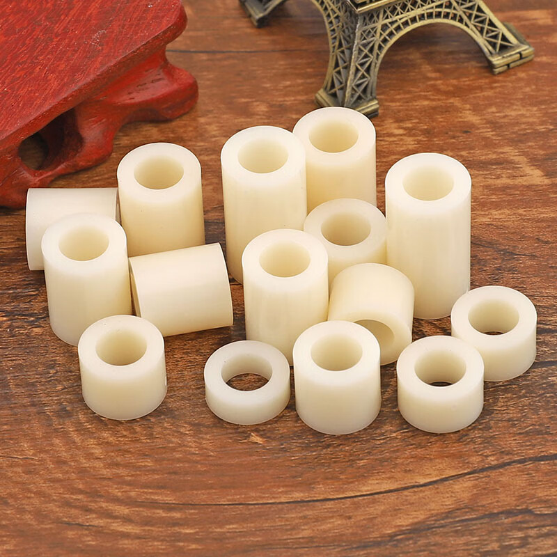 威旺 白色圆型abs塑料隔离柱 绝缘隔离柱塑料圆柱 空心直通柱 绝缘