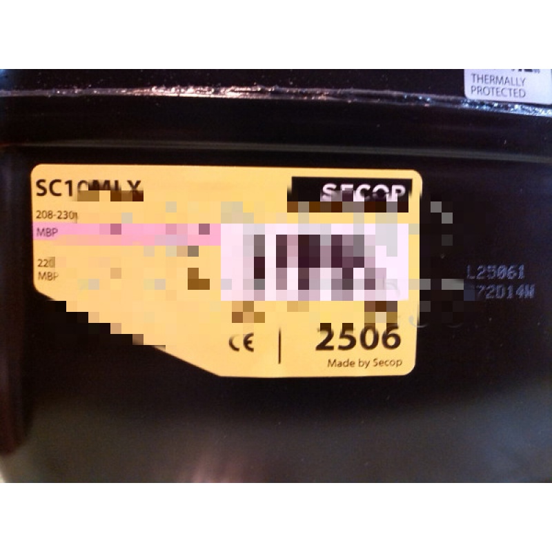 丹佛斯思科普secop压缩机gs34clx制冰机冰柜机箱空调压缩机sc10dl sc