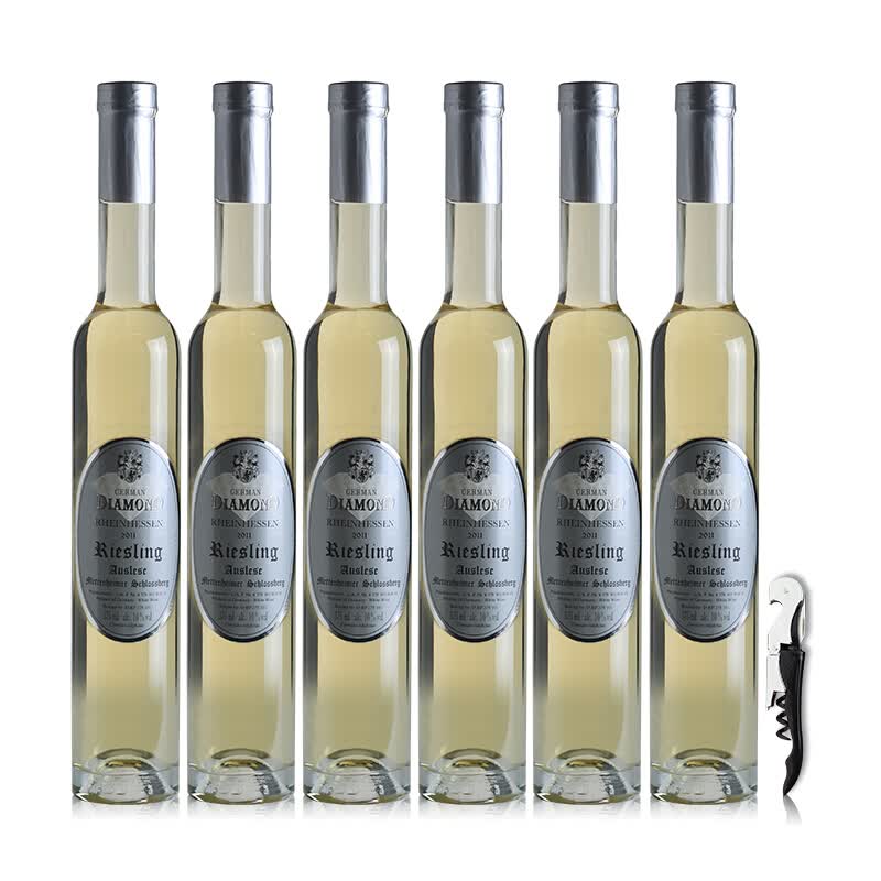 德国原瓶进口 钻石系列 冰白 葡萄酒 雷司令甜白 375ml 6支整箱