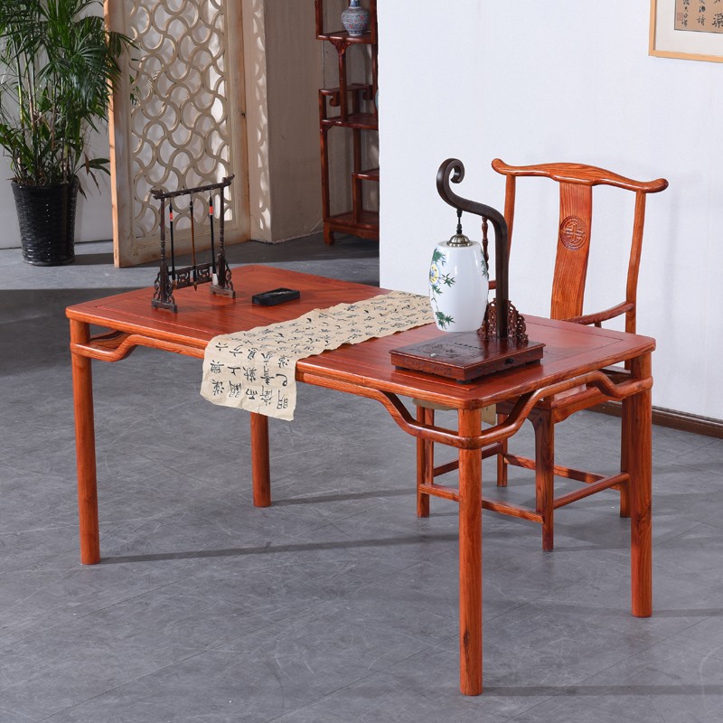 杭忠府古典家具明式书画桌中式书桌画案写字台实木书法桌简约国学桌