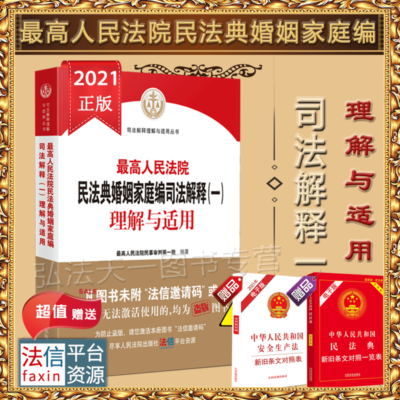 速发 最高人民法院民法典婚姻家庭编司法解释（一）理解与适用 2021新书 人民法院出版社