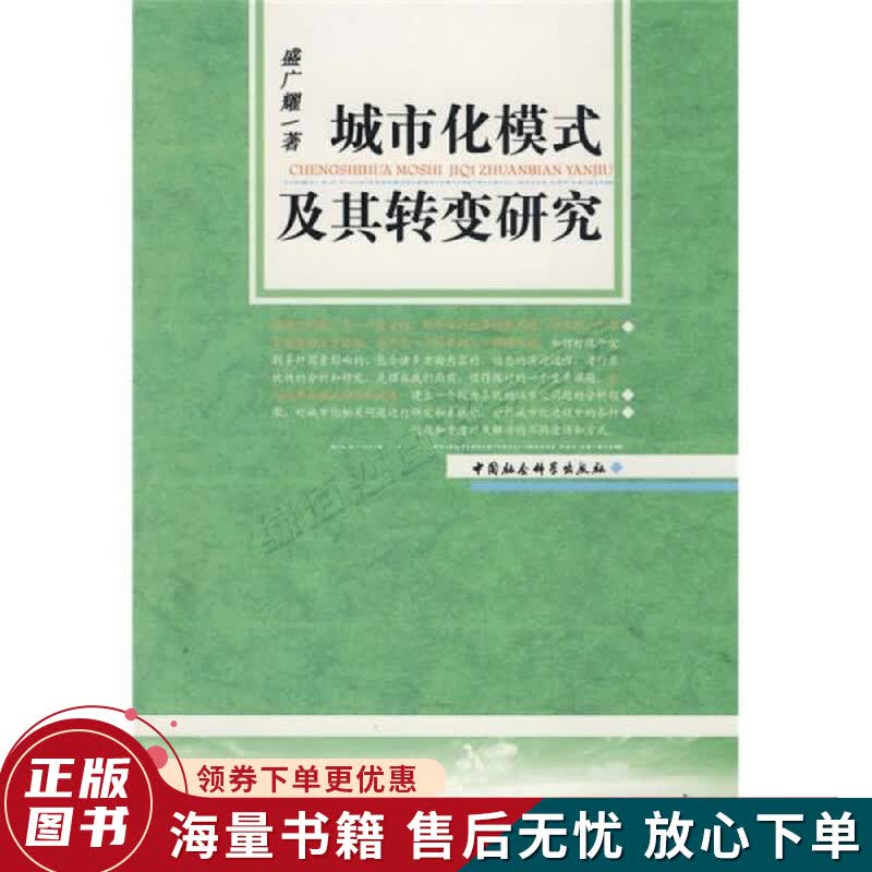 城市化模式及其转变研究