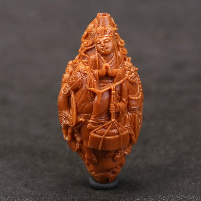 3大籽苏工大师手工雕刻西游记人物核雕 文玩手把件 手串 手链 单颗 23