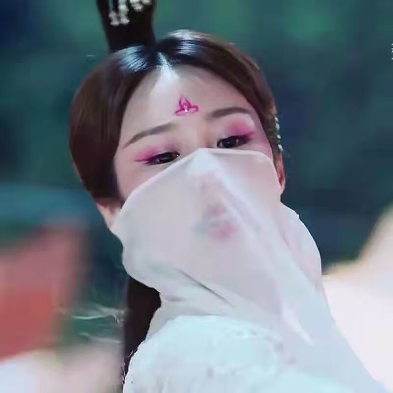 面纱古风古风雪纺面纱汉服遮面蒙面防晒仙女古装纱巾面帘美女蒙面纱巾