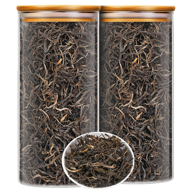 醉然香 茶葉 生普云南老樹普洱茶口糧茶玻璃罐裝250g