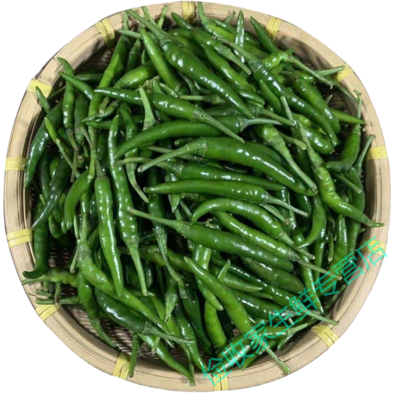 鹿凌青青朝天椒新鲜青小米辣椒小尖椒剁椒青米椒特辣现摘小米椒 人工