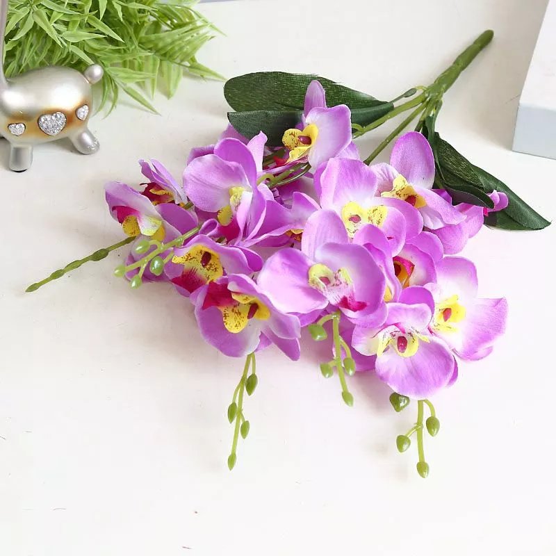 小把仿真塑料假花跳兰菊客厅摆设单束装饰插花单支干diy花卉 6头阳光向日葵 1束