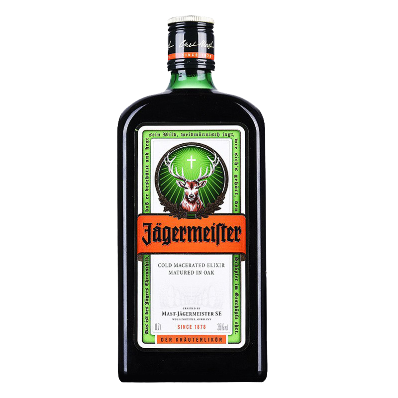 【正规】野格（Jagermeister）德国原瓶进口洋酒圣鹿利口酒力娇酒配制酒单支700ml 送英吉利伏特加500ml+英吉威士忌单支750ml