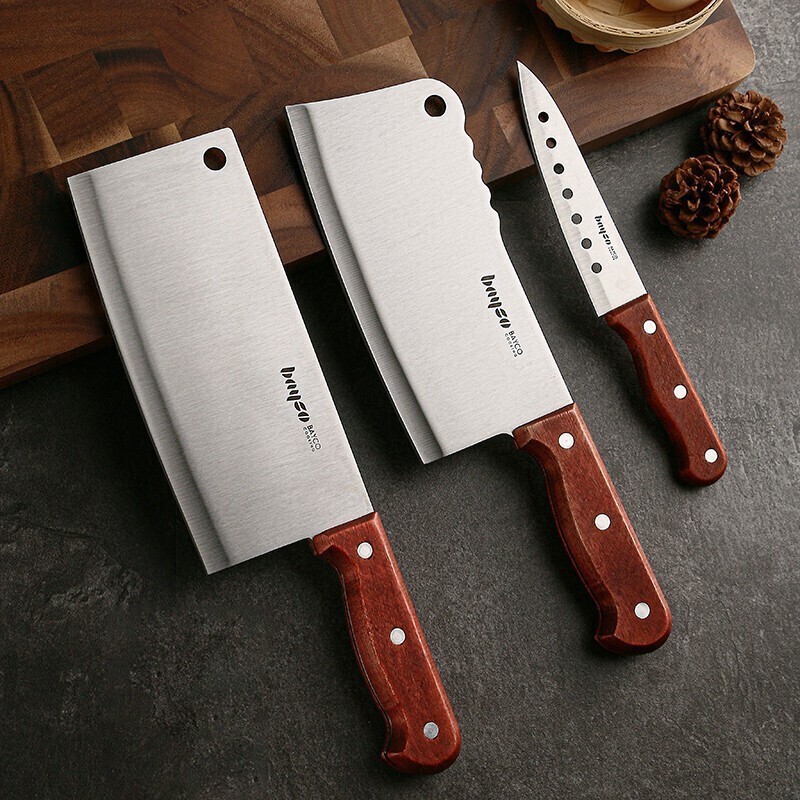 拜格品牌不锈钢菜刀家用三件套，价格走势稳中有升