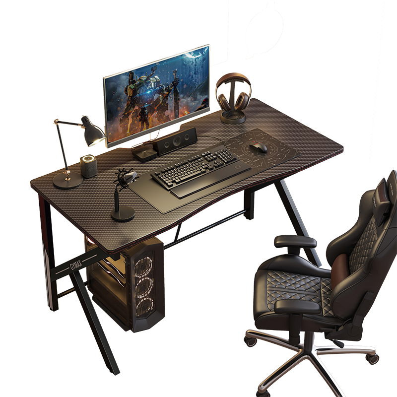 蔓斯菲尔 电脑桌台式简易卧室简约现代家用学生书桌学习桌办公室桌椅组合 【30MM厚桌面】160CM欧洲黑橡木单桌