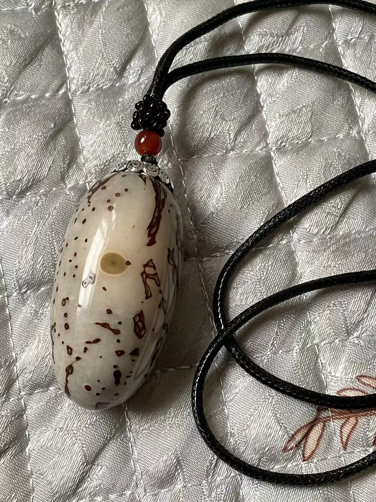 琦姬原籽新款木木文玩超大千眼菩提子男女手把件手串挂件镶嵌精品吊坠