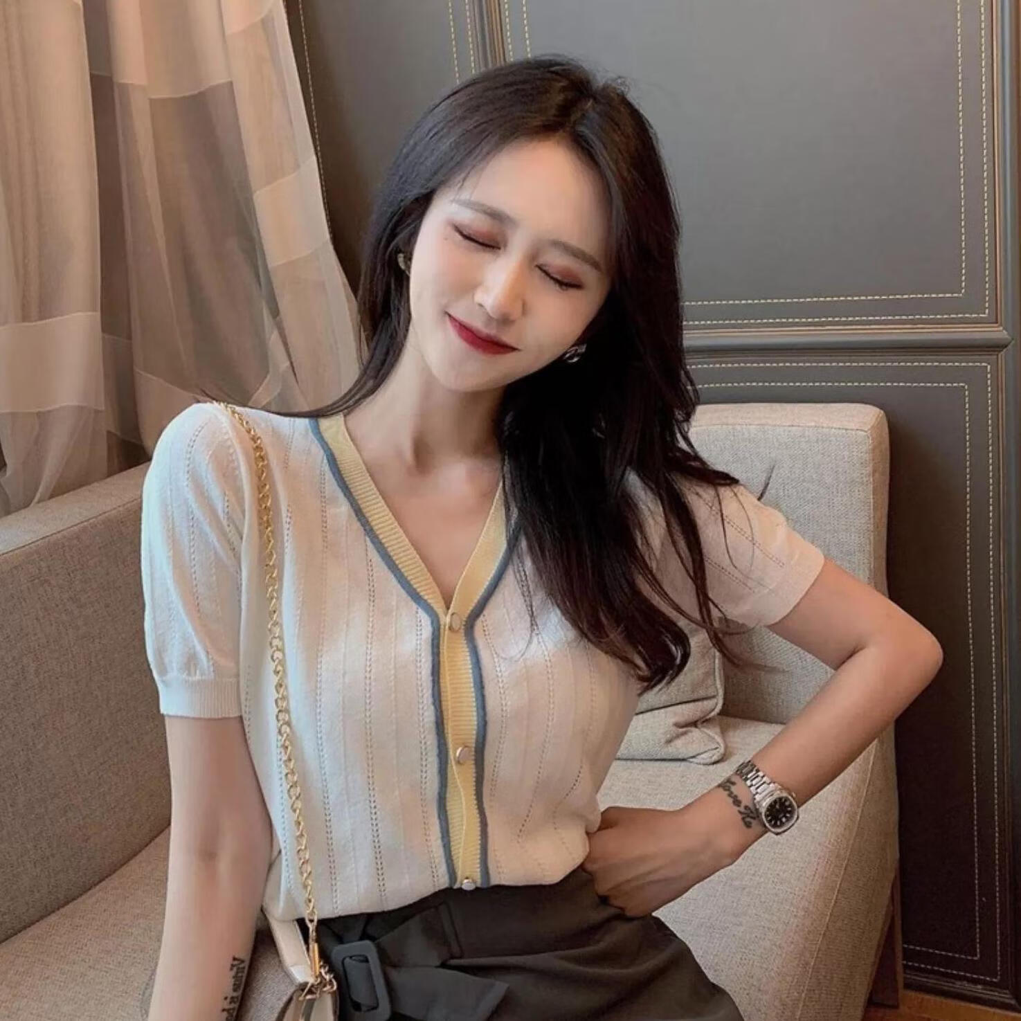 茜立里成熟女生性感迷你超短裙显身材裙子半身裙套装2023年新款女夏季