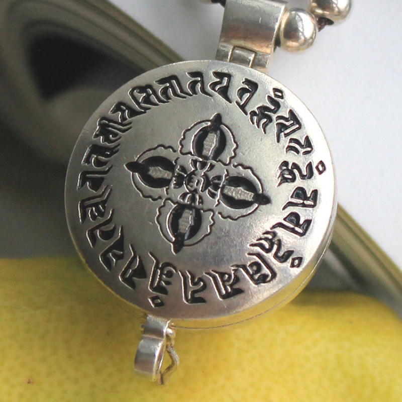 母心咒嘎乌盒项链装藏楞严咒挂件玉髓吊坠 【单吊坠】大白伞盖噶乌盒