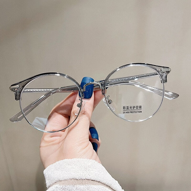 Erilles �¿������Ů��TR90���������۾� ����Բ������۾������� ͸�� 161���������⾵Ƭ 69Ԫ