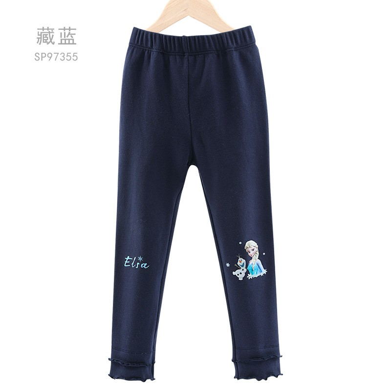 迪士尼女童打底裤儿童春秋棉裤子宝宝外穿长裤中大童洋气秋装 藏蓝 SP97355 130cm使用感如何?