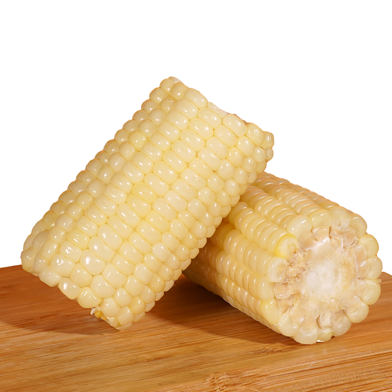 天勤粒粒凈有機(jī)糯玉米段 新玉米非轉(zhuǎn)基因真空包裝低脂早餐代餐苞米 【非有機(jī)】金選白玉米段1.2斤
