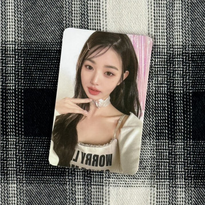 薇欧漫张元英小卡粉帽圆 ive张元英amuse粉底代言卡粉兔圆白玫瑰圆