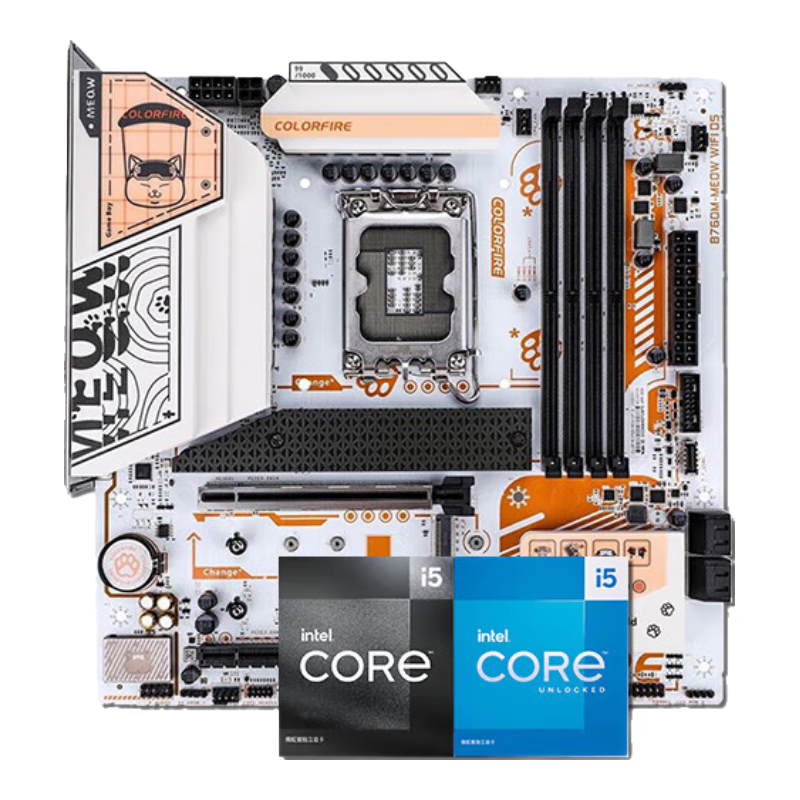 ߲ʺèB760M-MEOWӰCPUװWIFIٱӢضװ B760M-MEOWӰDDR5è Uװ i5-14490FװCPU
