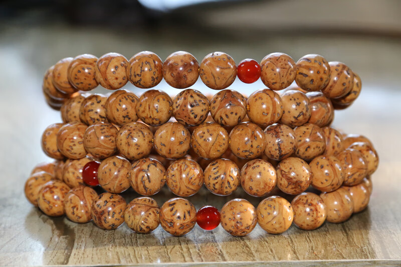 可颖a精抛印度龙眼菩提原籽8-12毫米108颗佛珠念珠三角凤眼手串 龙眼