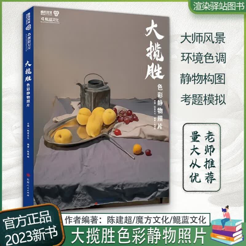 【现货】大揽胜色彩静物照片 2023品博文化陈建超周庆单体组合水果蔬菜花卉杂物水粉静物照片写生素材对画美术高考联考教程教材书 默认