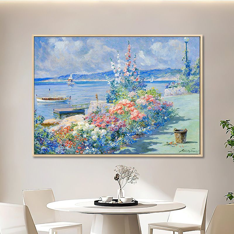 润华年装饰画梵高丰收世界名画挂画卧室油画玄关餐厅过道墙面电表箱