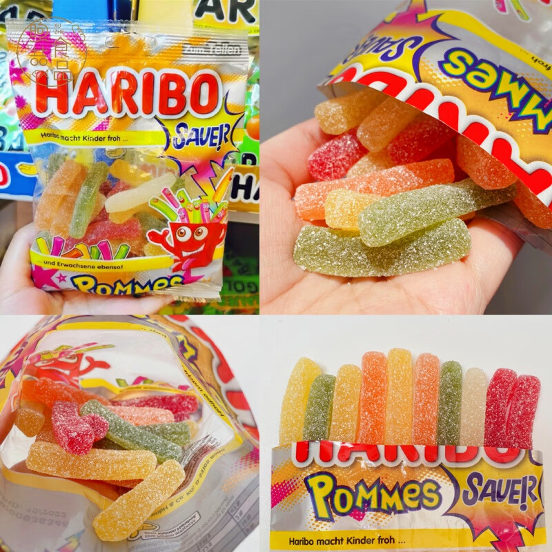 安小离现货立发酸薯条水果酸趣软糖橡皮糖德国儿童零食 酸薯条100g