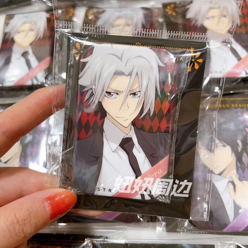 家庭教师周边云雀恭弥双闪徽章方形吧唧学生桌面收藏摆件六道骸 狱寺