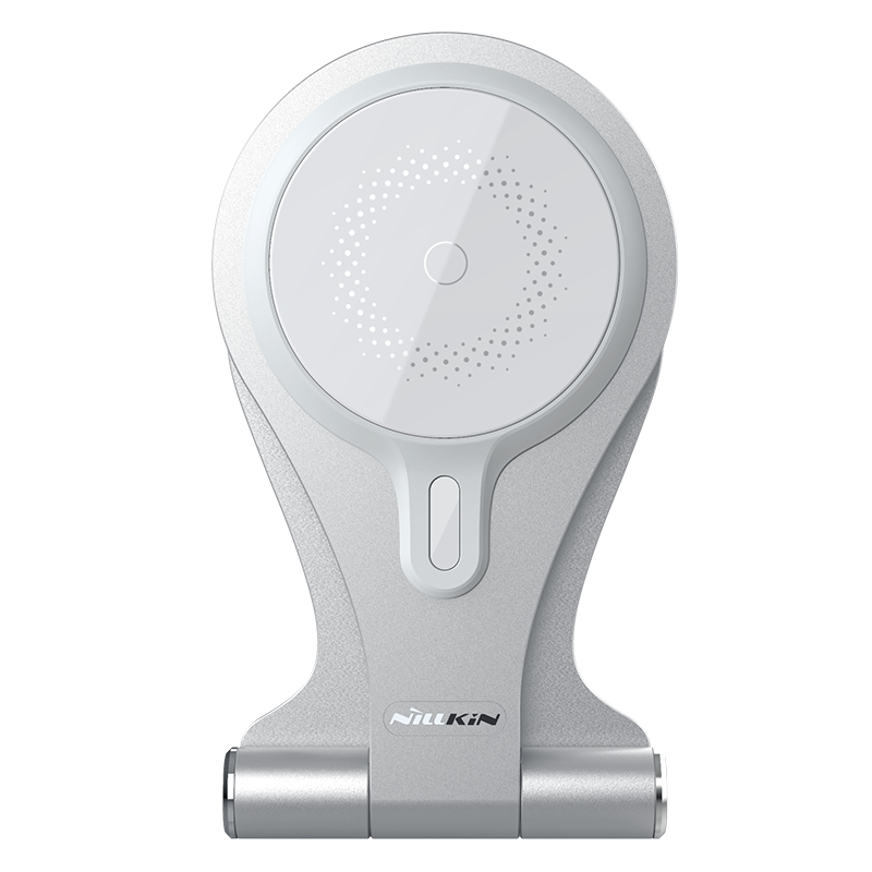耐尔金 苹果13Pro磁吸无线充电器支架 无线快充手机磁吸支架 通用iPhone13/12系列 智航 银色