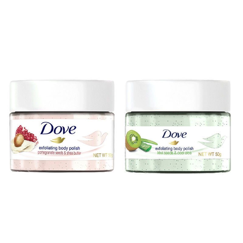 多芬(Dove)磨砂膏身体冰淇淋乳霜去角质石榴籽和乳木果50gC 石榴籽50g+奇异果50g