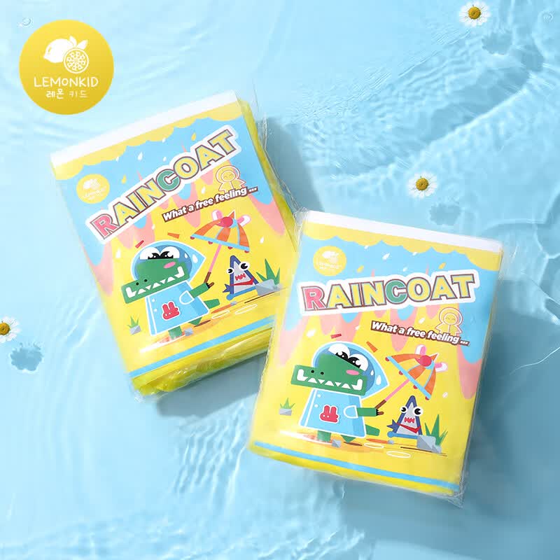 lemonkid儿童一次性雨衣男女童户外漂流儿童雨披连帽雨具 柠檬黄2件装均码使用感如何?