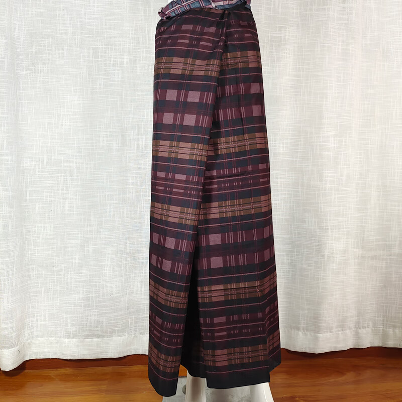 呢好酷缅甸服装男士隆基裙子沙滩旅游度假休闲表演纯棉夏季民族传统