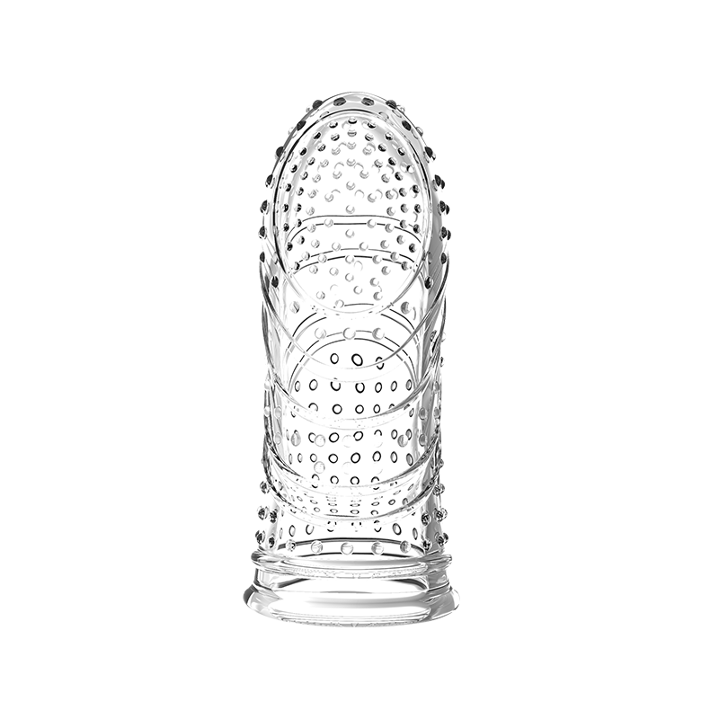 谜姬 爱上qq手指套【加配润滑油】狼牙套手指套透明狼牙颗粒情趣夫妻