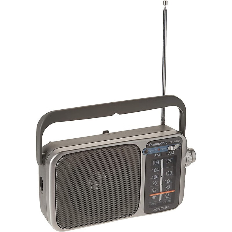 松下(panasonic)rf-2400 收音机am/fm 外放式便携老人随身广播 便携