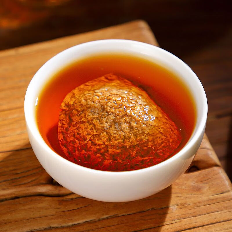 品品乐年陈化新会老陈皮茶广东江门新会特产老陈皮干泡水罐装 如图