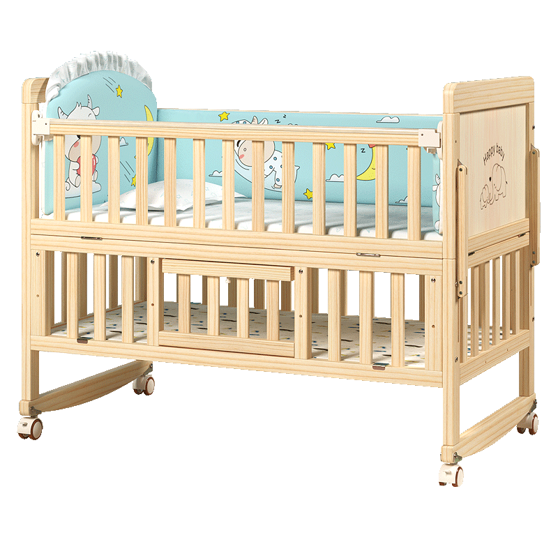 宝宝健康，从床开始！zedbed婴儿床拼接大床实木多功能新生儿小床销量和价格走势分析