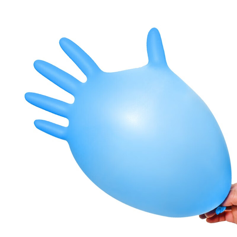 塞莫诗一次性丁腈检查手套医疗检查科研实验工业应用卫生清洁隔离防水 耐用型 蓝色医用丁腈整箱10盒装NM904BL S小号