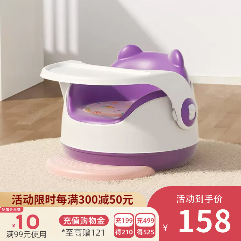 曼龙儿童凳子宝宝餐椅婴儿座椅卡通叫叫椅靠背小椅子多功能小板凳 甜美紫使用感如何?