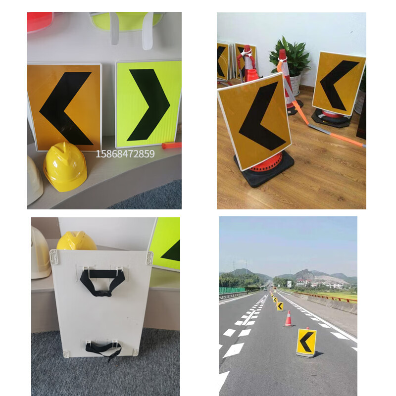 路锥箭头导向牌道路施工线形诱导标志牌方向导视反光指示牌高速 大量