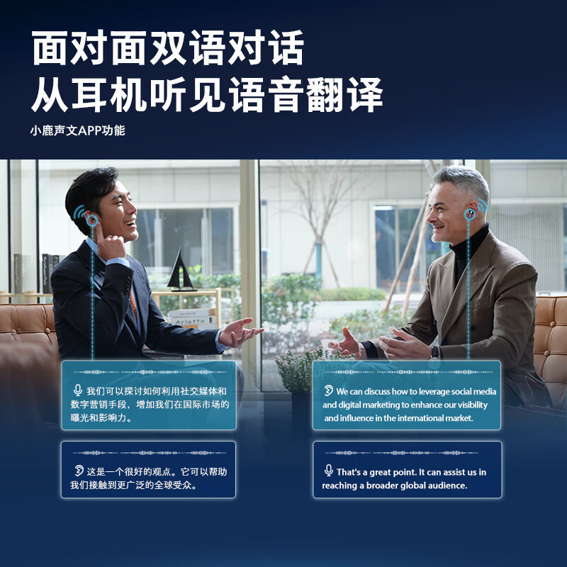 飞利浦（PHILIPS）AI真无线蓝牙耳机8号降噪商务会议助手耳机同传旅游翻译转文字通用TAT5599SL/93