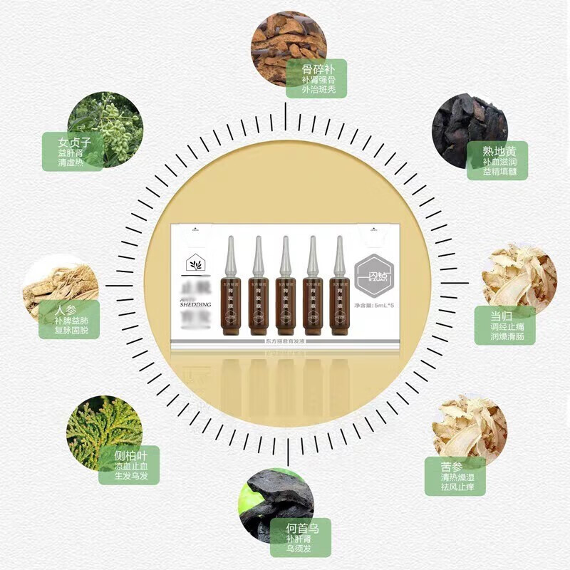 闪钻植禧坊防掉发植物原浆毛囊修护洗发水东方丽君防掉控油套装 套装1套+防掉发液1盒 390ml*1套