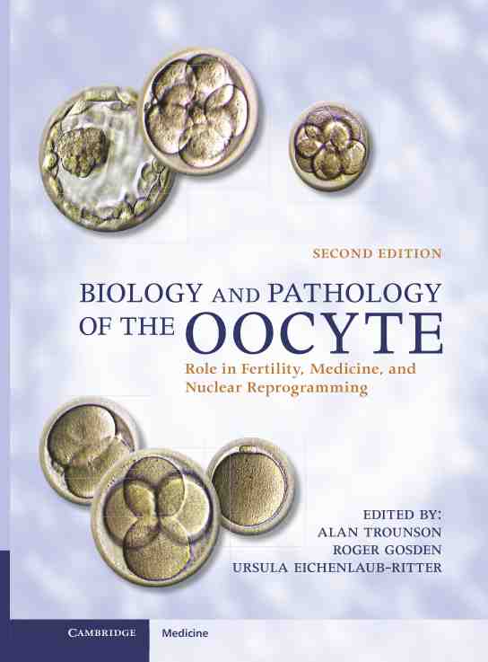 预售 按需印刷biology and pathology of the oocyte