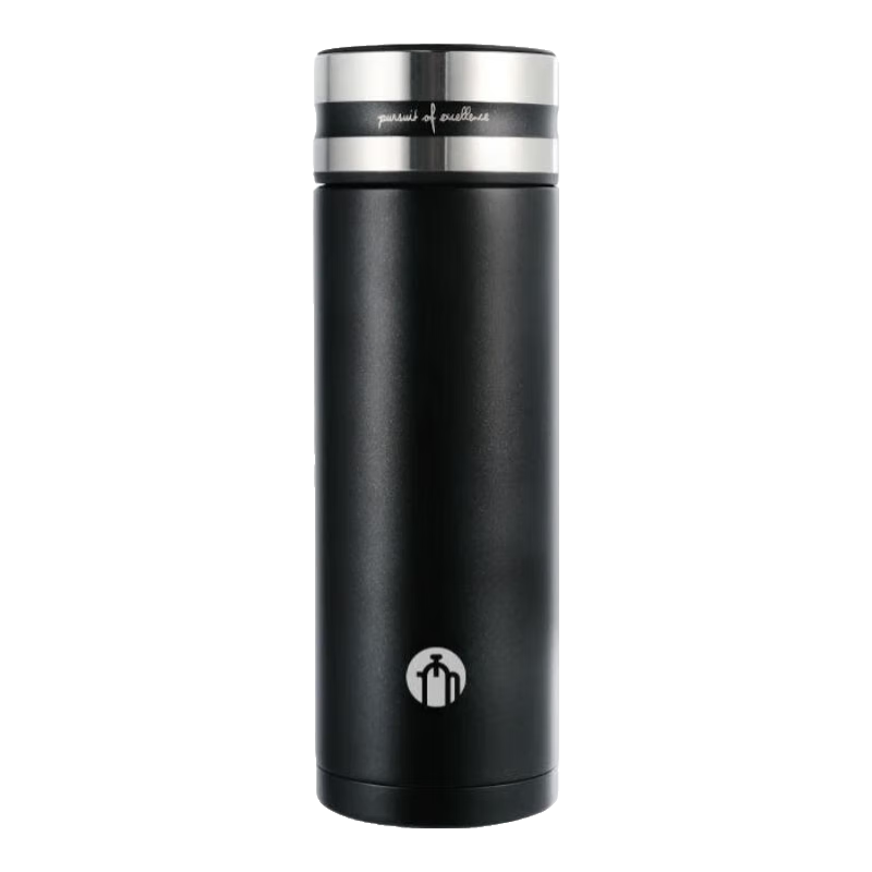 富光茶馬仕紫砂內(nèi)膽保溫杯生態(tài)養(yǎng)生杯子商務(wù)男女辦公家用便攜車載泡茶 睿智黑420ml【帶濾網(wǎng)禮盒裝】