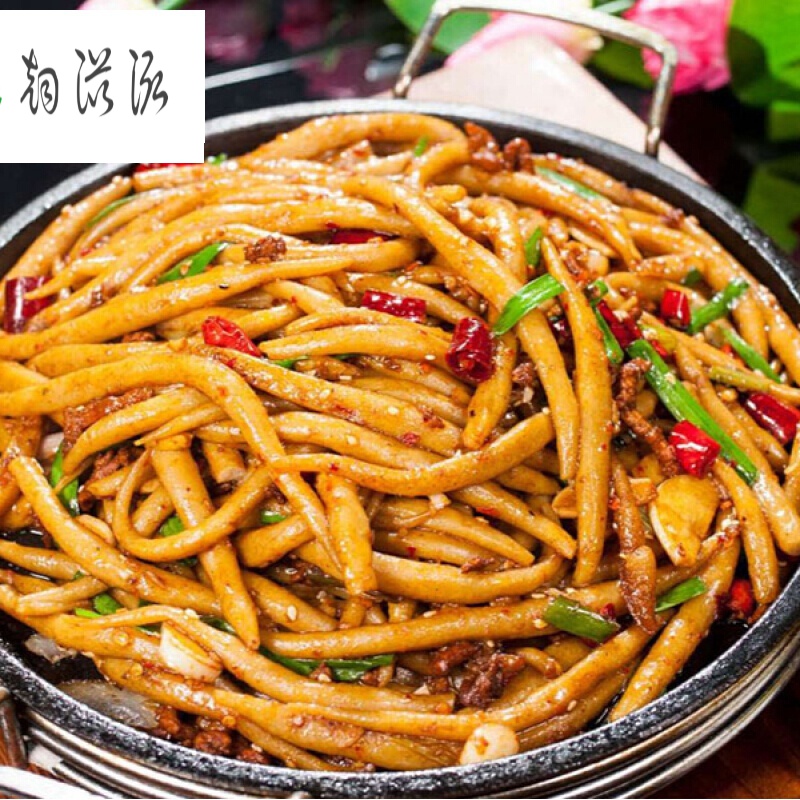 虎钢馋莜面鱼鱼莜面栲栳栳山西特色面食莜面窝窝卷素食农家莜面莜面