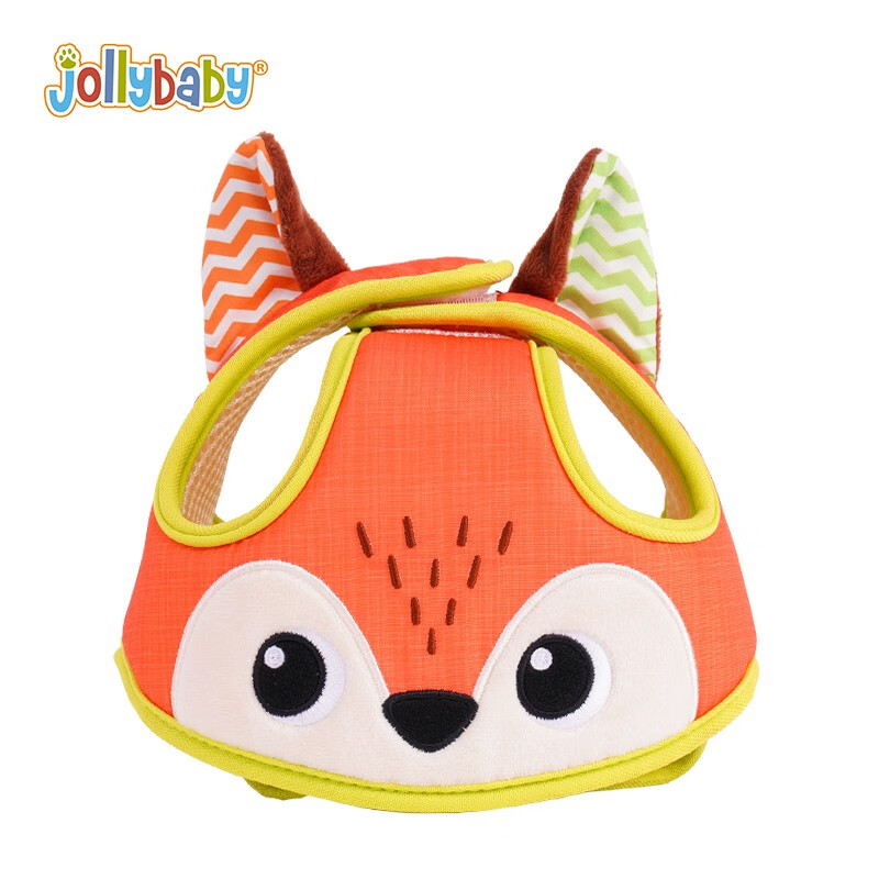jollybaby婴儿(5-24个月)防摔帽 护头防撞头盔 儿童头部保护垫学步防撞神器 狐狸护头帽